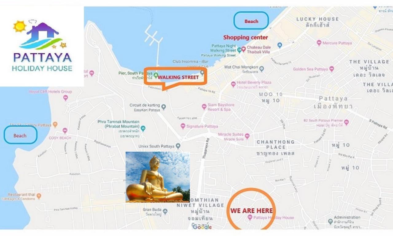 Corner Villa - Pattaya Holiday House Walking Street 4 Bedrooms Exterior foto
